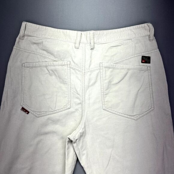 Quick Silver Denim Jeans White Straight Fit Relaxed Jeans 36 Stretch - Picture 11 of 16